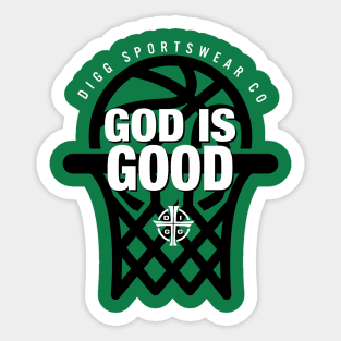 GOD IS GOOD (GREEN & BLACK) Sticker